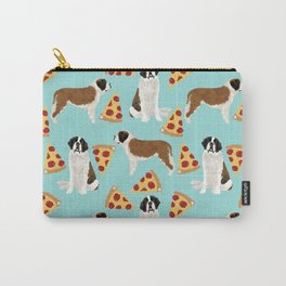 Saint Bernard pizza slices funny cute dog gifts for dog lover unique dog breeds Carry-All Pouch