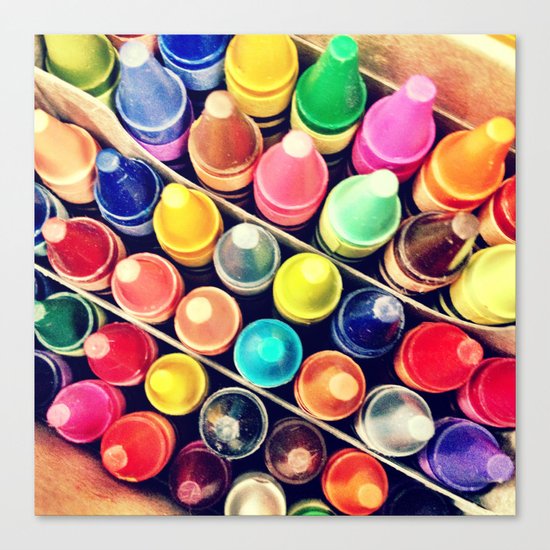 Crayons Canvas Print