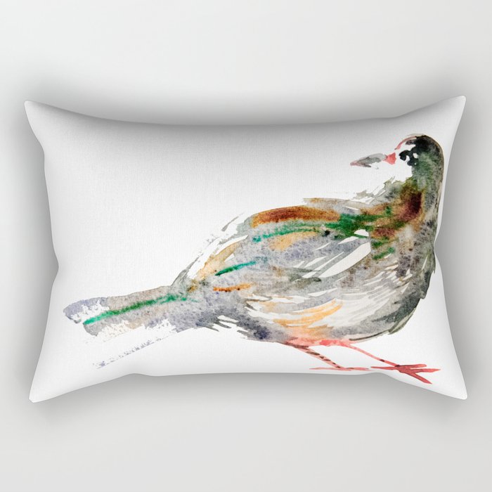 city pigeon Rectangular Pillow