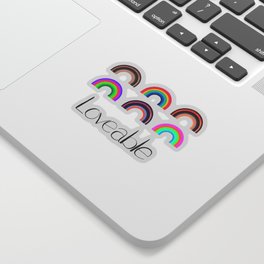 6 Rainbows Loveable Sticker
