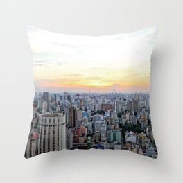 Brazil Photography - São Paulo In The Early Morning Throw Pillow