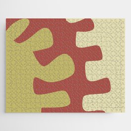 Abstract minimal plant color block 32 Jigsaw Puzzle