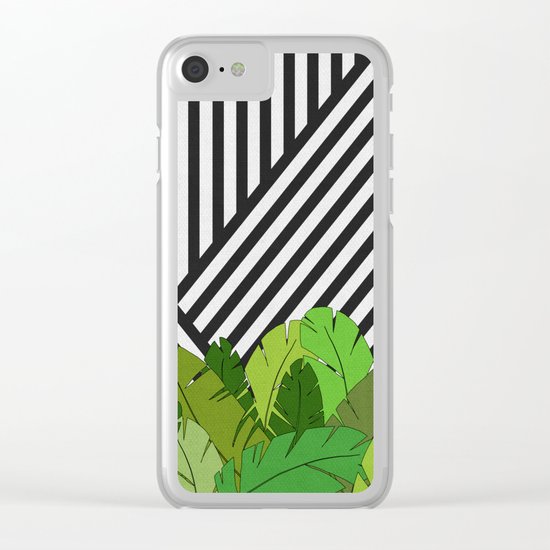 Green Direction Clear iPhone Case