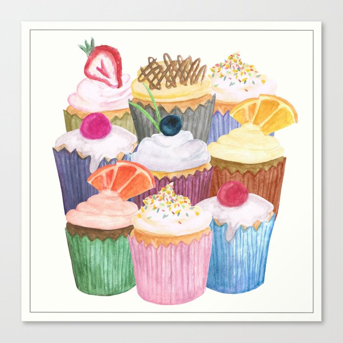 Cupcake Cluster Canvas Print