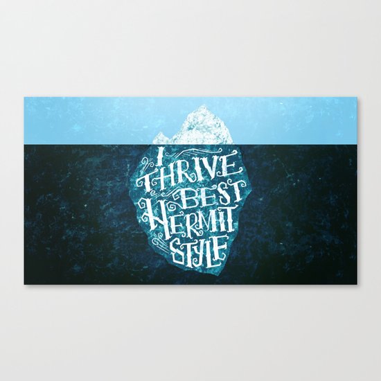 Hermit Iceberg Canvas Print