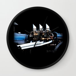 Rat Rod Motor Wall Clock