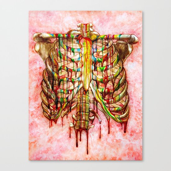 Dripping Bone Canvas Print