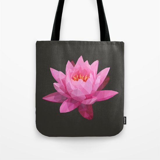 Pink Lotus Flower Tote Bag