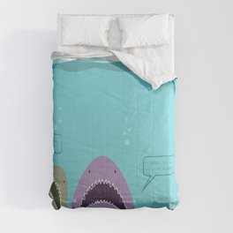 Shark Dinner Party Comforter