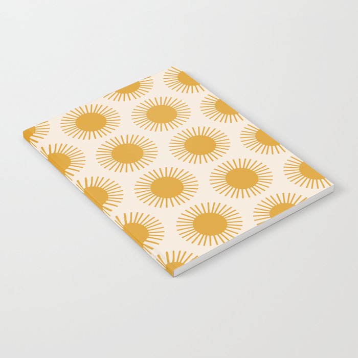 Golden Sun Pattern Notebook