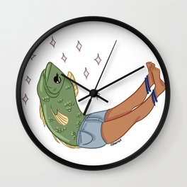 Reverse Mermaid Wall Clock