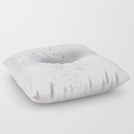 white shimmering ivy wall Floor Pillow