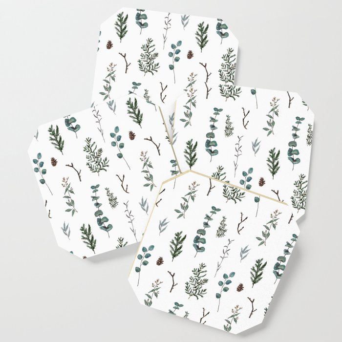 Pine And Eucalyptus Coaster By Thekindredpines