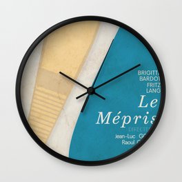 Contempt, Le Mépris, Jean-Luc Godard, Fritz Lang, Brigitte Bardot, french film, new wave, vague Wall Clock