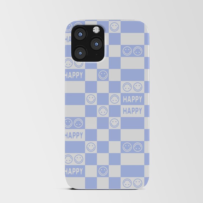 HAPPY Checkerboard 2.0 (Pastel Very Peri Color) iPhone Card Case