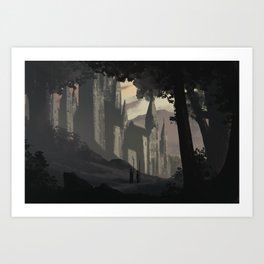 The glow of intrigue Art Print