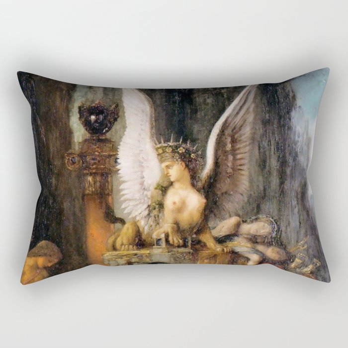 The Sphinx - Gustave Moreau Rectangular Pillow