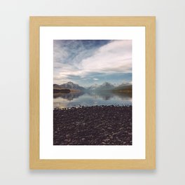 Glacier Reflection Framed Art Print