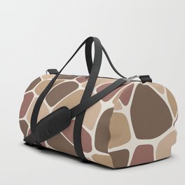 Abstract Shapes 212 in Rustic Tones Duffle Bag