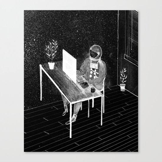 Virtual Space Travel Canvas Print
