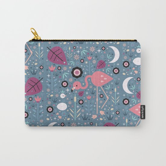 Flamingo & Chick Carry-All Pouch