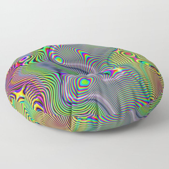 Funky liquid Floor Pillow