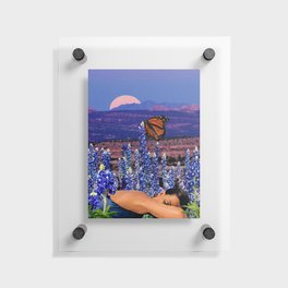 Pillow of Bluebonnets Floating Acrylic Print