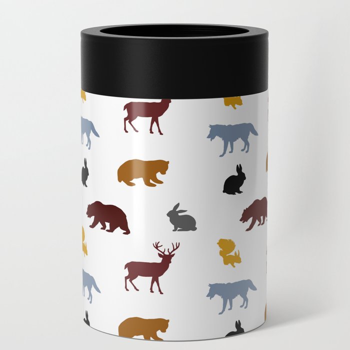 Animals,forest,Scandinavian style art Can Cooler