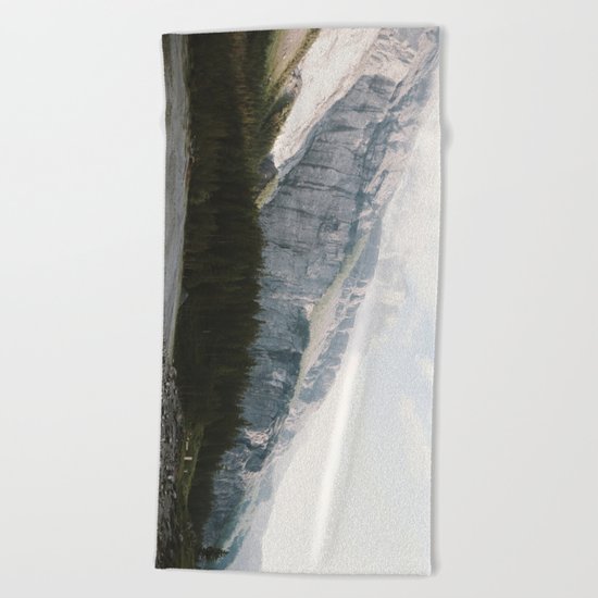 Airy Mountain Lake - Landscape Photography Beach Towel