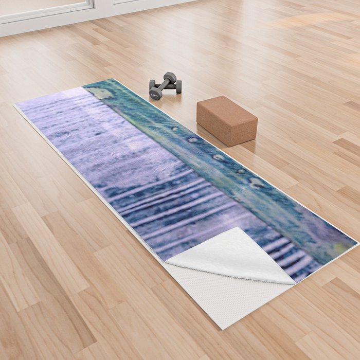 Modern Pinstripe Collage Yoga Towel