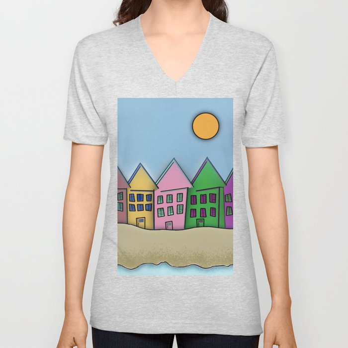 8 Houses... V Neck T Shirt