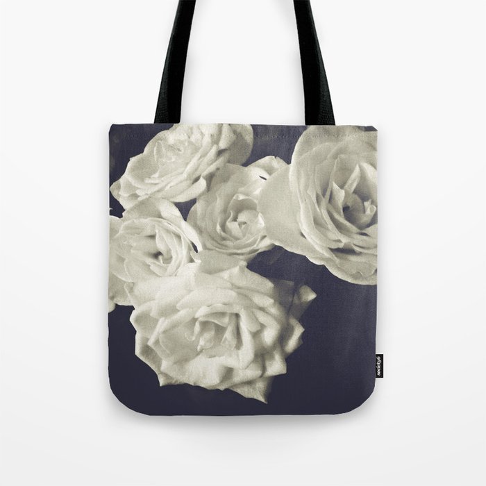 Roses in Black & White Tote Bag