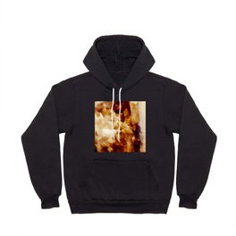 Creamy White and Caramel Marble Texture Hoody