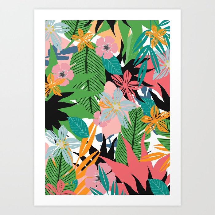 tropical plants Art Print