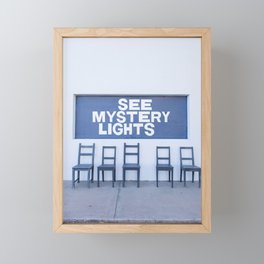 See Mystery Lights - Marfa Texas Photography Framed Mini Art Print