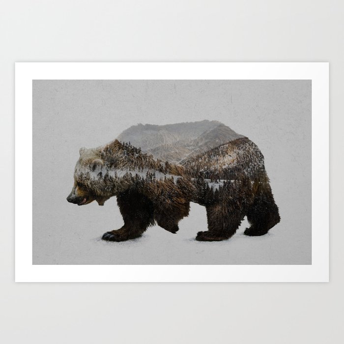 Society6 ケース Davies Babies The Kodiak Brown The Kodiak Brown Bear Art Print by Davies Babies | Society6