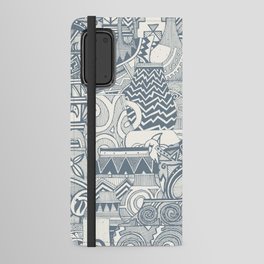 pottery blue slate Android Wallet Case