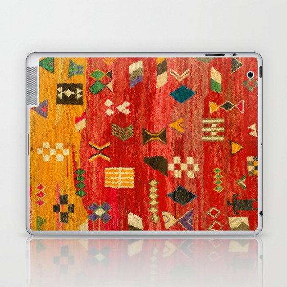 Oriental Orange Moroccan Berber rug Laptop & iPad Skin