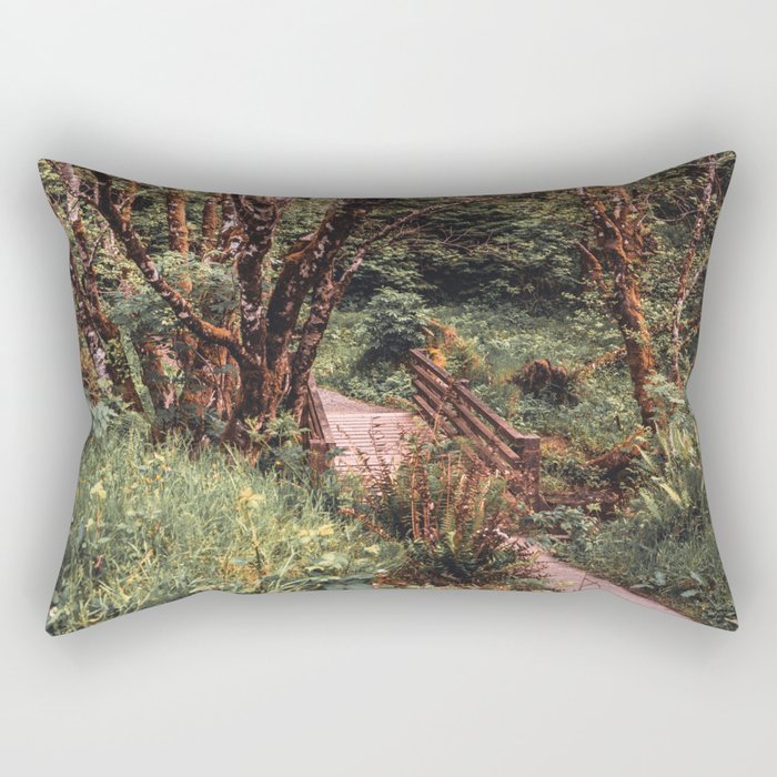 Coastal Forest Magic | Travel Photography in the PNW Rectangular Pillow