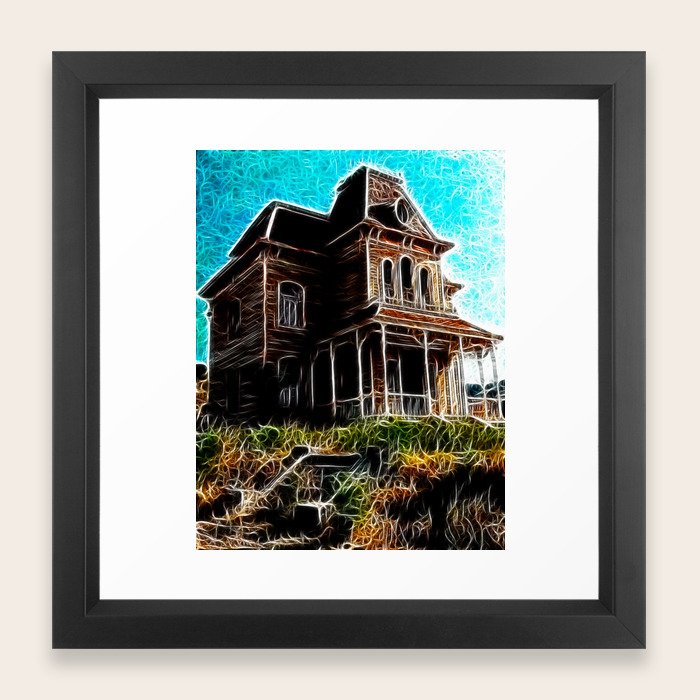 Magical Psycho Haunted House Framed Art Print By Paulvanscott