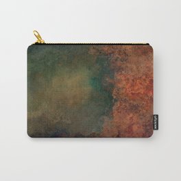 Grunge orange green Carry-All Pouch