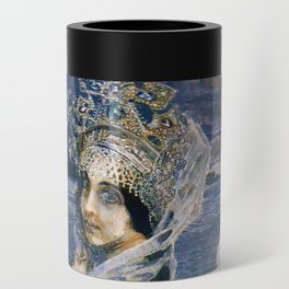 The swan princess female ballet swan lake still life portrait painting by Mikhail Vrubel Can Cooler