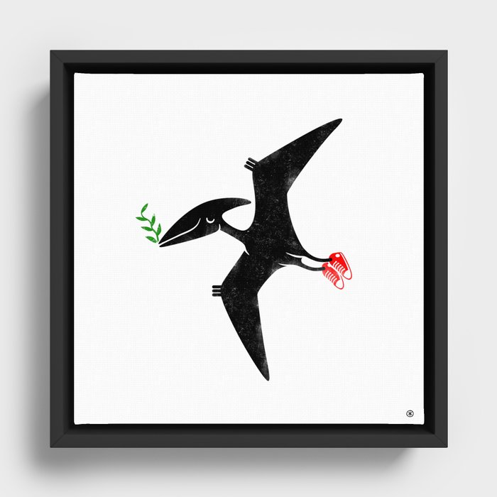 PTERODACTYL OF PEACE Framed Canvas