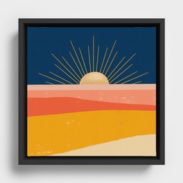 Here comes the Sun Framed Canvas