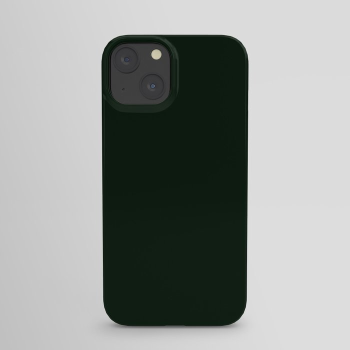 Christmas Fraser Fir Tree Green Solid Color iPhone Case