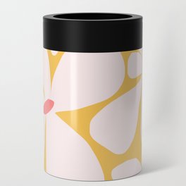 Abstraction_FLORAL_FLOWER_YELLOW_BLOOM_BLOSSOM_POP_ART_0417A Can Cooler