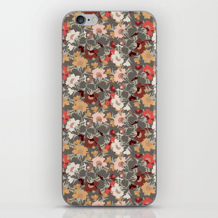 brown and pastels harvest florals evening primrose flower meaning youth and renewal  iPhone Skin