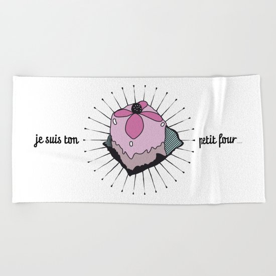 ton petit four Beach Towel