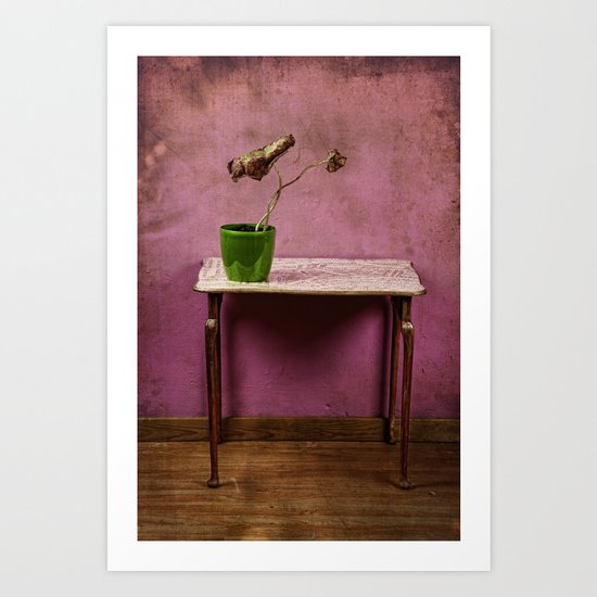 The colorful decay of plants Art Print