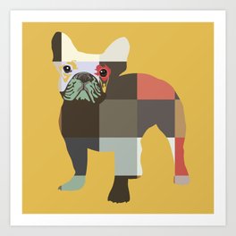 French Bulldog pop art print Art Print